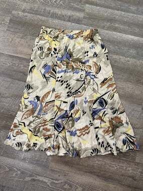 Vintage Sharon Anthony Sz 34 Rayon Maxi Skirt Dark Cottage Y2K Flowy Beautiful